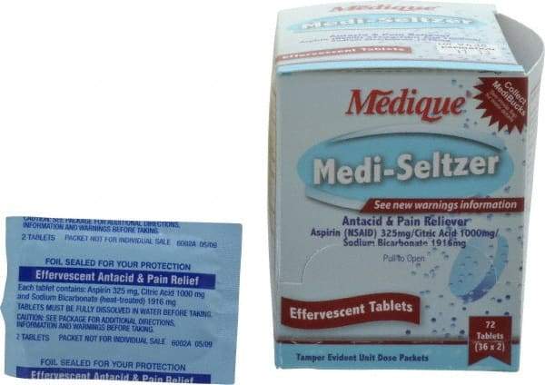 Medique - Medi-Seltzer Tablets - Antacids & Stomach Relief - Eagle Tool & Supply