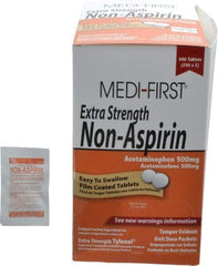 Medique - Medi-First Extra-Strength Non-Aspirin Tablets - Headache & Pain Relief - Eagle Tool & Supply