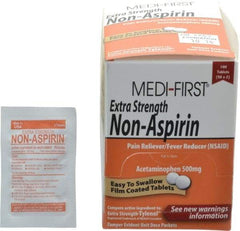 Medique - Medi-First Extra-Strength Non-Aspirin Tablets - Headache & Pain Relief - Eagle Tool & Supply