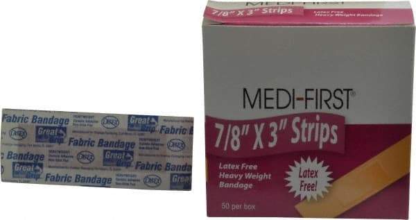 Medique - 3" Long x 7/8" Wide, General Purpose Self-Adhesive Bandage - Woven Fabric Bandage, Latex Free - Eagle Tool & Supply