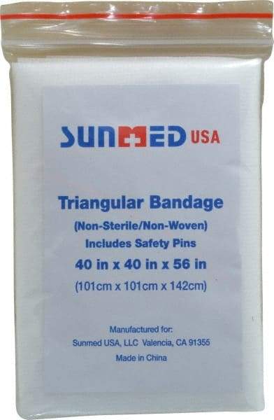 Medique - 40" Long x 40" Wide, Triangular Self-Adhesive Bandage - Eagle Tool & Supply