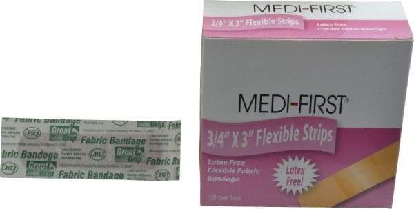 Medique - 3" Long x 3/4" Wide, General Purpose Self-Adhesive Bandage - Woven Fabric Bandage - Eagle Tool & Supply