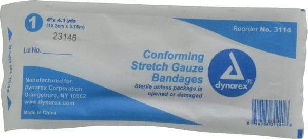 Medique - 4" Wide, General Purpose Gauze Roll - Gauze Bandage - Eagle Tool & Supply