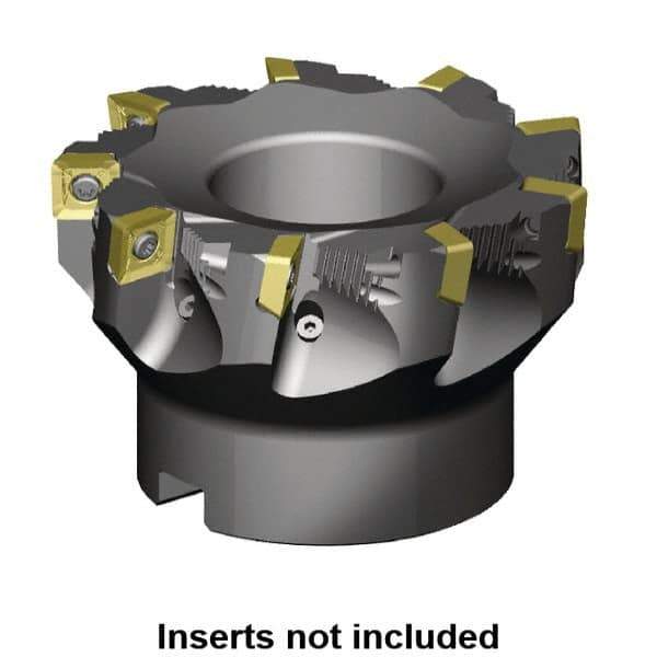 Kennametal - 3" Cut Diam, 1" Arbor Hole, 11mm Max Depth of Cut, 88.5° Indexable Chamfer & Angle Face Mill - 5 Inserts, SD_T43_PD_N__Z Insert, Right Hand Cut, 5 Flutes, Through Coolant, Series KSSZR - Eagle Tool & Supply