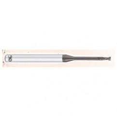 .4mm Dia. - 50mm OAL - .05mm CR-Carbide - HP End Mill-2 FL - Eagle Tool & Supply