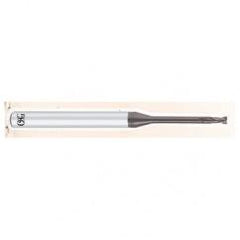 .4mm Dia. - 50mm OAL - .05mm CR-Carbide - HP End Mill-2 FL - Eagle Tool & Supply