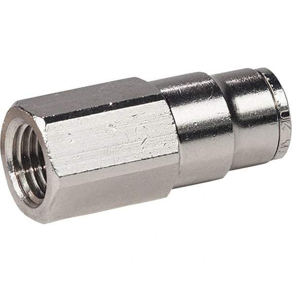 Dynabrade - Female NPT Pneumatic Hose Press-On Swivel Fitting - 3/8" Hose ID - Eagle Tool & Supply