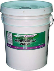 Clear Vision - Water-Based Solution Windshield Washer Fluid - 5 Gal Pail - Eagle Tool & Supply