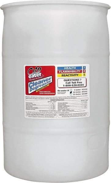 Oil Eater - 2-Butoxyethanol Multipurpose Cleaner/Degreaser - 55 Gal Drum - Eagle Tool & Supply