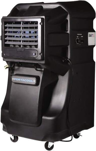 PortaCool - 30 Gal Capacity, 0.5 hp, 3,600 CFM Evaporative Cooler - 8 Amp Rating, 110/115 Volts, Infinitely Variable Speed - Eagle Tool & Supply