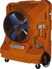 PortaCool - 36" Blade, 45 Gal Capacity, 1.5 hp, 12,500 CFM Evaporative Cooler - 14.8 Amp Rating, 120 Volts, Single Speed - Eagle Tool & Supply