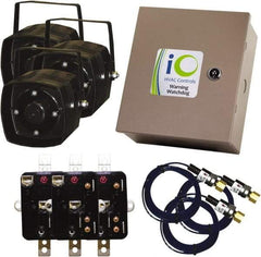 iO HVAC Controls - 1 or 3 Phase, 24 VAC, 0-2A Amp, 2 Max Fuse A, Air Conditioner Theft Alarm - 11" Wide x 11" Deep x 11" High, For Use with Condensing Unit - Eagle Tool & Supply