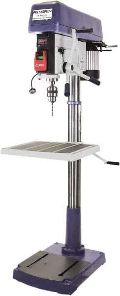 Palmgren - 20" Swing, Step Pulley Drill Press - 16 Speed, 1-1/2 hp, Single Phase - Eagle Tool & Supply