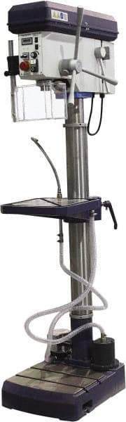 Palmgren - 16" Swing, Variable Speed Pulley Drill Press - 12 Speed, 2 hp, Single Phase - Eagle Tool & Supply