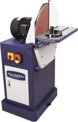 Palmgren - 20" Diam, 1,750 RPM, Single Phase Disc Sanding Machines - 22-11/16" Long Table x 8-1/2" Table Width, 27-3/4" Overall Length x 46-7/16" Overall Height - Eagle Tool & Supply