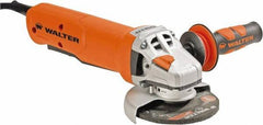 WALTER Surface Technologies - 5" Wheel Diam, 11,000 RPM, Corded Angle & Disc Grinder - 5/8-11 Spindle - Eagle Tool & Supply