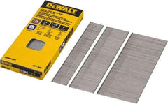 DeWALT - 18 Gauge 2" Long Brad Nails for Power Nailers - Steel, Bright Finish, Smooth Shank, Angled Stick Collation, Round Head, Chisel Point - Eagle Tool & Supply