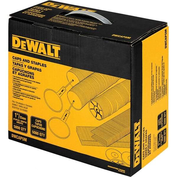DeWALT - 1" Long x 0.05" Wide, 18 Gauge Crowned Construction Staple - Steel, Galvanized Finish - Eagle Tool & Supply