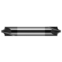 Corner Rounding End Mills - 0.0600″ Radius × 0.0470″ (3/64″) Pilot Diameter Carbide Corner Rounding End Mill DE, 2 Flutes, Amorphous Diamond Coated - Exact Industrial Supply