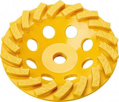 DeWALT - 7" Diam x 5/8" Hole x 1-1/2" Thick, I Hardness, Surface Grinding Wheel - Diamond, Type 11C9, Medium/Fine Grade - Eagle Tool & Supply