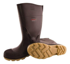 Tingley - Unisex Size 3 Medium Width Plain Knee Boot - Brown, Crepe, PVC Upper, PVC Outsole, 15" High, Pull-On - Eagle Tool & Supply