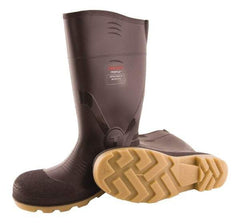 Tingley - Unisex Size 10 Medium Width Composite Knee Boot - Brown, Crepe, PVC Upper, PVC Outsole, 15" High, Pull-On - Eagle Tool & Supply