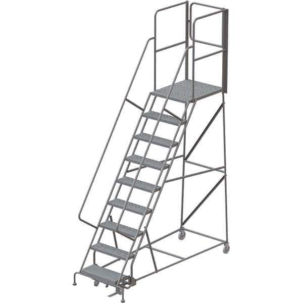 TRI-ARC - Rolling & Wall Mounted Ladders & Platforms Type: Rolling Warehouse Ladder Style: Rolling Platform Ladder - Eagle Tool & Supply