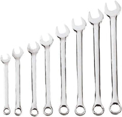 Blackhawk by Proto - 8 Piece, 1/4" to 11/16", 6, 12 Point Combination Wrench Set - Inch Measurement Standard, Chrome Finish, Comes in Case - Eagle Tool & Supply