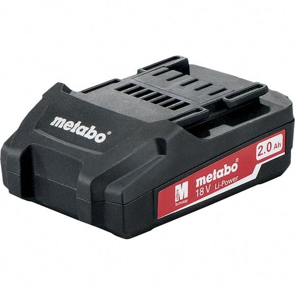 Metabo - 18 Volt Lithium-Ion Power Tool Battery - 2 Ahr Capacity, 40 min Charge Time, Series 18V Li-Power - Eagle Tool & Supply