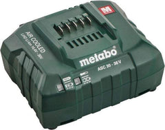 Metabo - 14.4/18/36 Volt, Lithium-Ion Power Tool Charger - 30 min to 1 hr to Charge, AC Wall Outlet Power Source - Eagle Tool & Supply