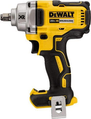 DeWALT - 1/2" Drive 20 Volt Mid-Handle Cordless Impact Wrench & Ratchet - 2,000 RPM, 0 to 3,100 BPM, 330 Ft/Lb Torque, Lithium-Ion Batteries Included - Eagle Tool & Supply