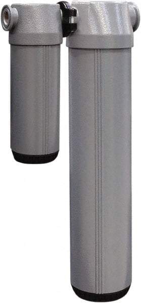 Alpha-Pure - 30 CFM at 100 psi Inlet, 34.5 CFM at 150 psi, 30 CFM at 100 psi Outlet, Desiccant Air Dryer - 1/2" Female NPT x 4.27" Long x 8.8" Wide x 28" High - Eagle Tool & Supply
