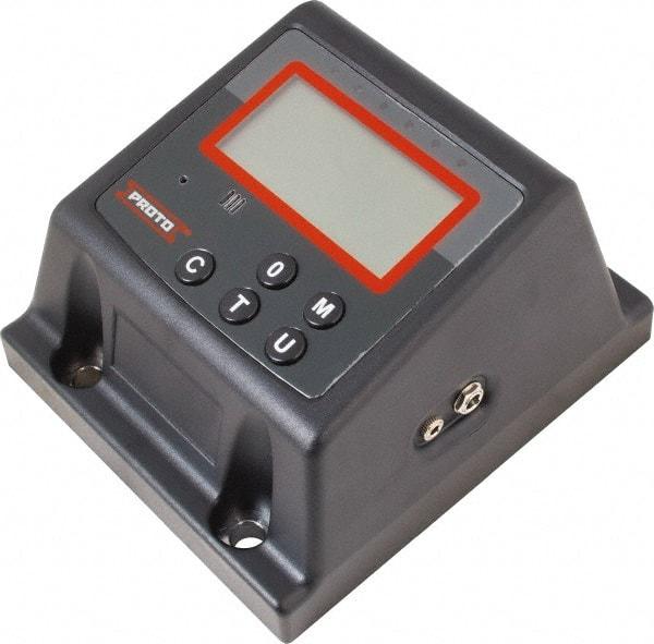 Proto - 25 to 250 Ft/lb, Electronic Torque Tester - Accurate to ± 1% CW and ± 3% CCW Digit Accuracy, 5-5/8" OAL, 1/2" Drive - Eagle Tool & Supply