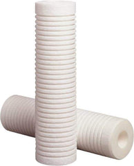 3M Purification - 2.6" OD, 50µ, Polypropylene Melt Blown-Thermal Bonded Cartridge Filter - 20" Long, Reduces High Capacity Sediments Filtration - Eagle Tool & Supply