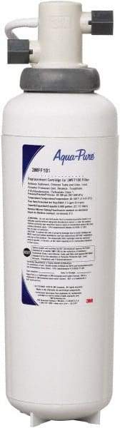 3M Aqua-Pure - 4-1/2" OD, 16" Cartridge Length, 0.2 Micron Rating Cartridge Filter Assembly - 3/8" Pipe Size, Reduces Particulate, Chlorine Odor, Parasitic Protozoan Cysts, Lead & Select VOCs - Eagle Tool & Supply