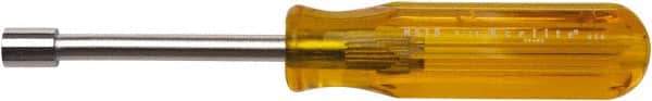 Xcelite - 5/16" Hollow Shaft Nutdriver - Plastic Handle, 7-1/4" OAL - Eagle Tool & Supply