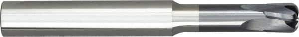 Niagara Cutter - 2mm, 4 Flute, Single End, Solid Carbide, 1mm Corner Radius End Mill - 65mm OAL, 10° Helix, Right Hand Flute, 1mm LOC, Right Hand Cut, 1" Extended Reach - Eagle Tool & Supply