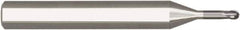Niagara Cutter - 1mm Diam, 1mm LOC, 2 Flute Solid Carbide Ball End Mill - AlTiN Finish, Single End, 60mm OAL, 6mm Shank Diam, Spiral Flute - Eagle Tool & Supply
