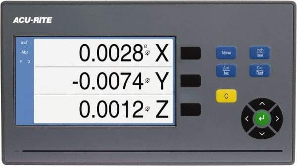 Acu-Rite - 3 Axis, 32" X-Axis Travel, 13" Y-Axis Travel, 16" Z-Axis Travel, Milling DRO System - 5µm Resolution, 5µm Accuracy, LCD Color Display - Eagle Tool & Supply