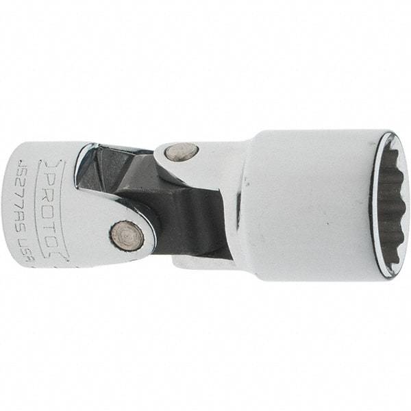 Proto - 5/8", 3/8" Drive, Intermediate Hand Socket - 12 Points, 2-1/4" OAL, Steel, Full Polish Finish - Eagle Tool & Supply