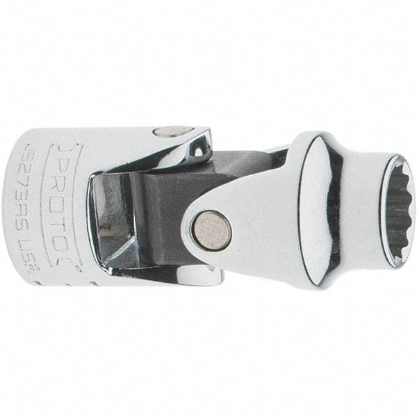 Proto - 3/8", 3/8" Drive, Intermediate Hand Socket - 12 Points, 2" OAL, Steel, Full Polish Finish - Eagle Tool & Supply