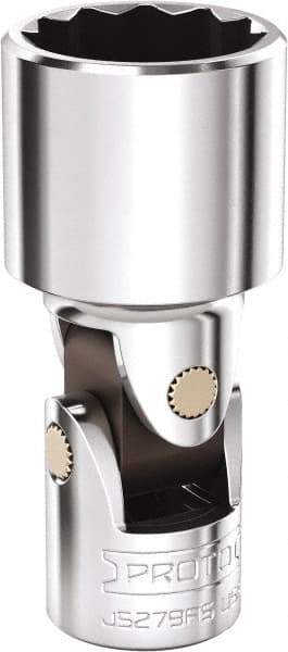 Proto - 3/4", 3/8" Drive, Intermediate Hand Socket - 12 Points, 2-5/16" OAL, Steel, Full Polish Finish - Eagle Tool & Supply