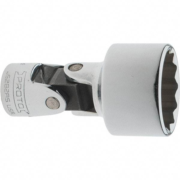 Proto - 15/16", 3/8" Drive, Intermediate Hand Socket - 12 Points, 2-1/4" OAL, Steel, Full Polish Finish - Eagle Tool & Supply