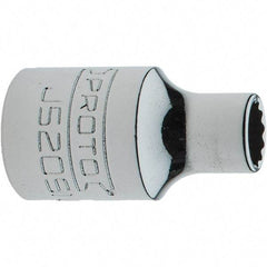 Proto - 9/32", 3/8" Drive, Intermediate Hand Socket - 12 Points, 1-15/64" OAL, Steel, Full Polish Finish - Eagle Tool & Supply