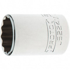 Proto - 3/8" Drive, Intermediate Hand Socket - 12 Points, 1-25/32" OAL, Steel, Full Polish Finish - Eagle Tool & Supply