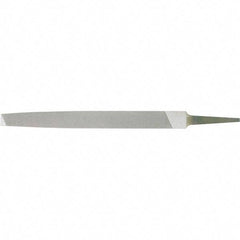 Stanley - 12" Long, Bastard Cut, Flat American-Pattern File - Single Cut, 0.3" Overall Thickness - Eagle Tool & Supply