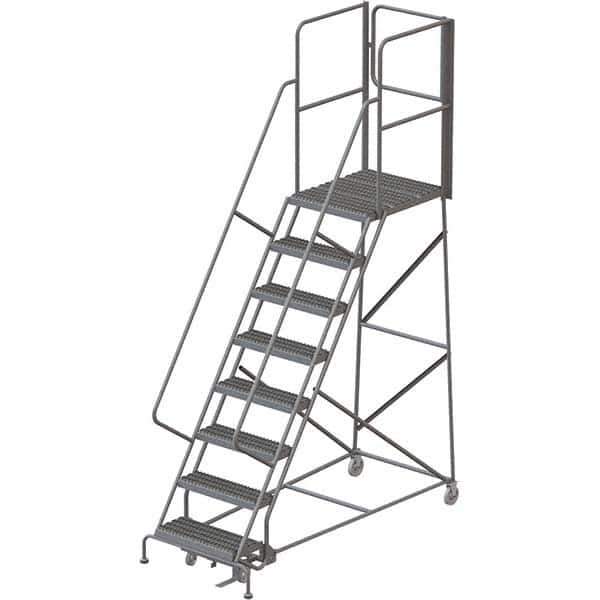 TRI-ARC - Rolling & Wall Mounted Ladders & Platforms Type: Rolling Warehouse Ladder Style: Rolling Platform Ladder - Eagle Tool & Supply