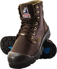 Steel Blue - Men's Size 8.5 Wide Width Steel Work Boot - Oak, Leather Upper, TPU Outsole, 6" High, Lace-Up - Eagle Tool & Supply