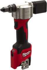 Milwaukee Tool - All up to 3/16" Closed End Rivet Capacity , 2,000 Lb Pull Force Cordless Electric Riveter - 0.8" Stroke Length, 12 Volt, Mandrel Collection, Bare Tool Battery Included - Eagle Tool & Supply