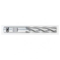 5/8 x 5/8 x 2-1/2 x 4-5/8 4 Fl HSS-CO Roughing Center Cutting End Mill -  Bright - Eagle Tool & Supply